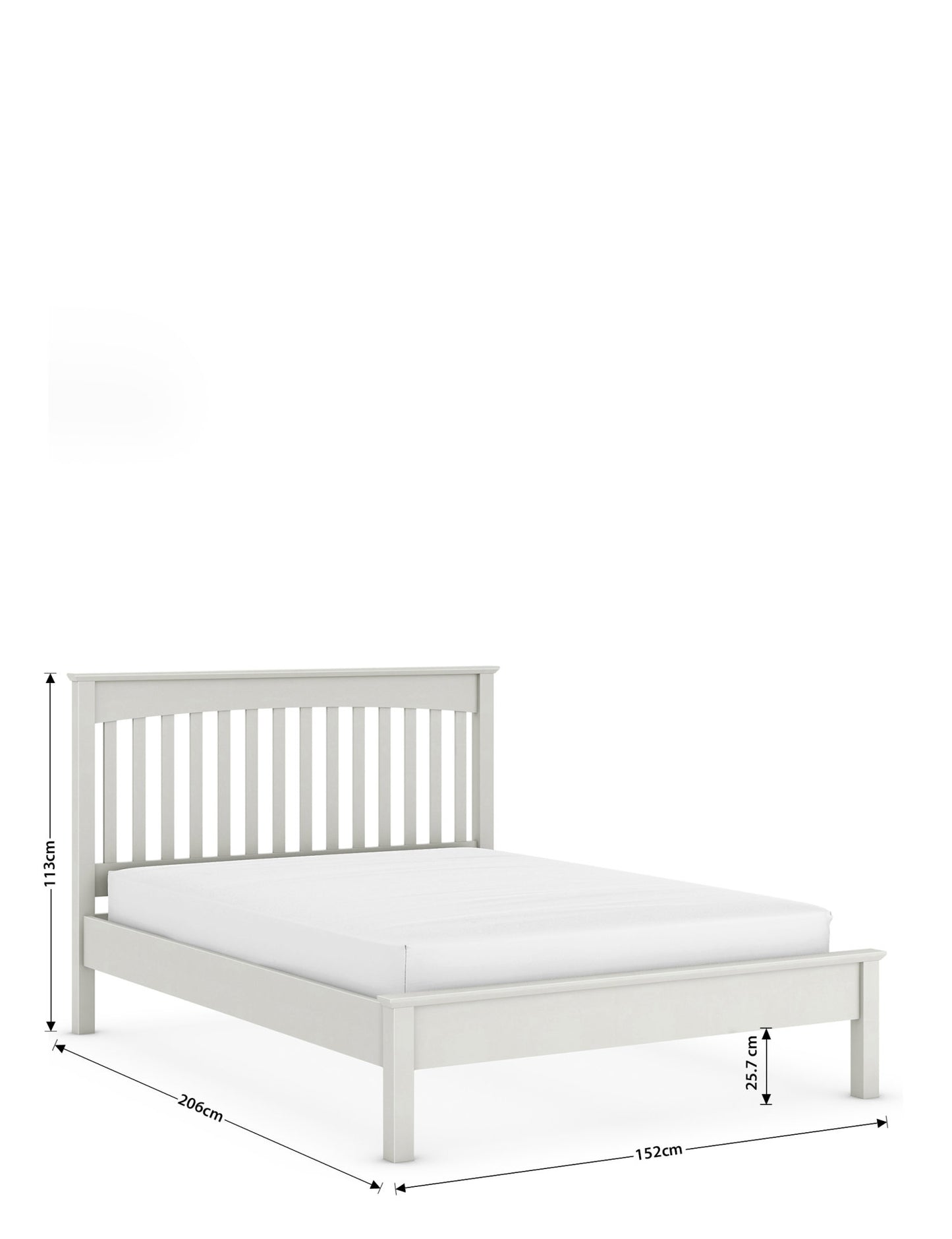 MAS-APM-06841 Grade-C1 Marks & Spencer Hastings Kingsize Bed In Grey RRP £449