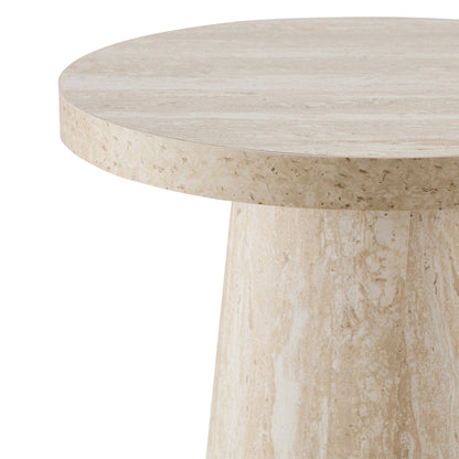 DUS-CC2-04327 Grade-B Dusk Talia Side Table - Stone Marble Effect RRP £75.00