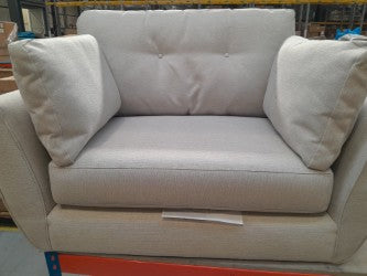 MAS-APM-06686 Grade-DOA Marks & Spencer Wyatt Loveseat in Natural Aquaclean Weave RRP £749