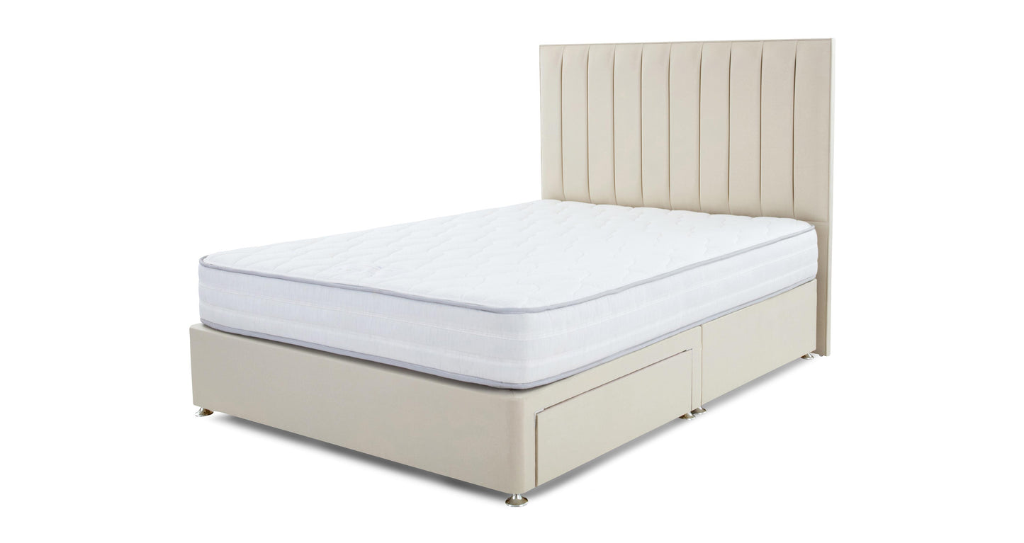 DFS-NEW-06307 Grade-A DFS Tilly Cora 2+2 Drawer Super King Size Bed in Cream RRP £629