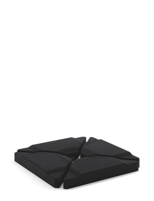 Lot of 10 x M&S Cantilever Parasol Bases in Black - New End of Line (ref MAS-NEW-A-22836) Total RRP £1100