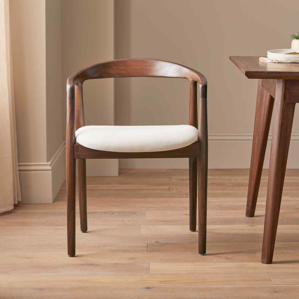 FIS-APM-00459 Grade-C0 Fishe & Lilly Mid Century Modern Parquet Dining Chair RRP £230