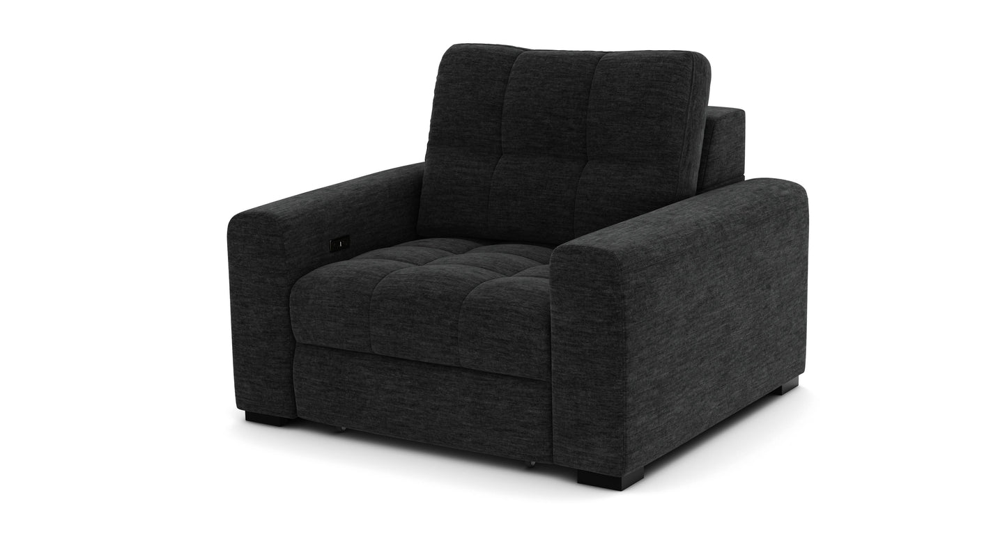 DFS-HO2-05443 Grade-BER DFS Una Power Slider Chair in Black RRP £1149