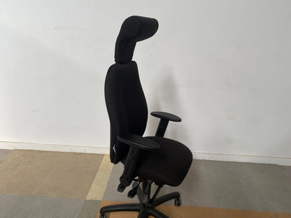 POS-CC2-00257 Grade-B Posturite Adapt 630 HB, Small Seat, Armrests, Neckrest - Black RRP £1327.20