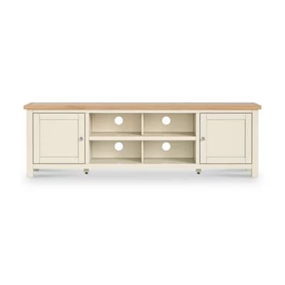 ROS-OUT-00662 Grade-C1 Roseland Furniture Farro Cream XL 190cm TV Unit RRP £249.95
