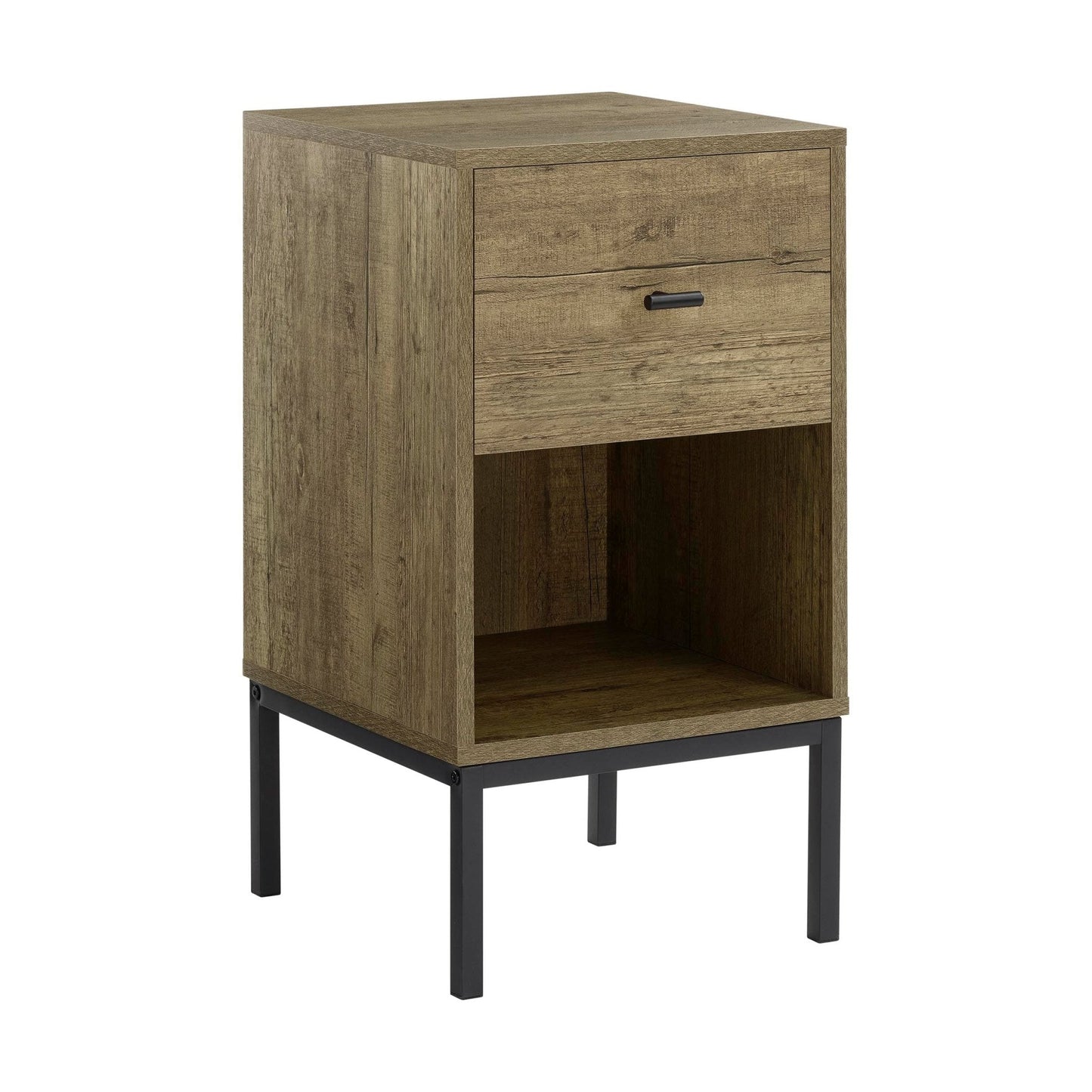 DUS-GOL-03384 Grade-B Dusk Willow 1 Drawer Nightstand - Mango Wood RRP £63