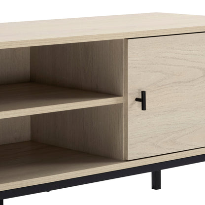 DUS-CC2-04319 Grade-B Dusk Willow 140cm TV Unit - Light Wood RRP £97.00