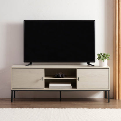 DUS-CC2-04319 Grade-B Dusk Willow 140cm TV Unit - Light Wood RRP £97.00