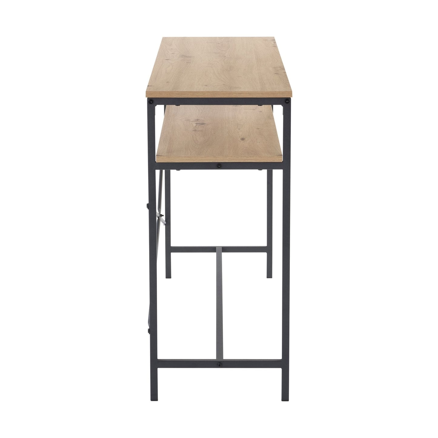 DUS-GOL-03827 Grade-B Dusk Willow Dressing Table Console - Oak Effect RRP £107