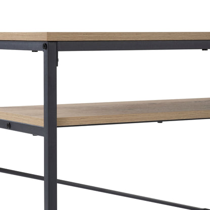 DUS-GOL-03827 Grade-B Dusk Willow Dressing Table Console - Oak Effect RRP £107