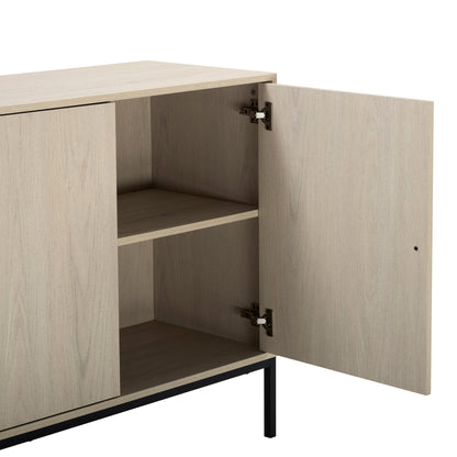 DUS-CC2-03906 Grade-B Dusk Willow Large Sideboard - Light Wood RRP £160.00