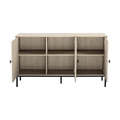 DUS-CC2-03906 Grade-B Dusk Willow Large Sideboard - Light Wood RRP £160.00