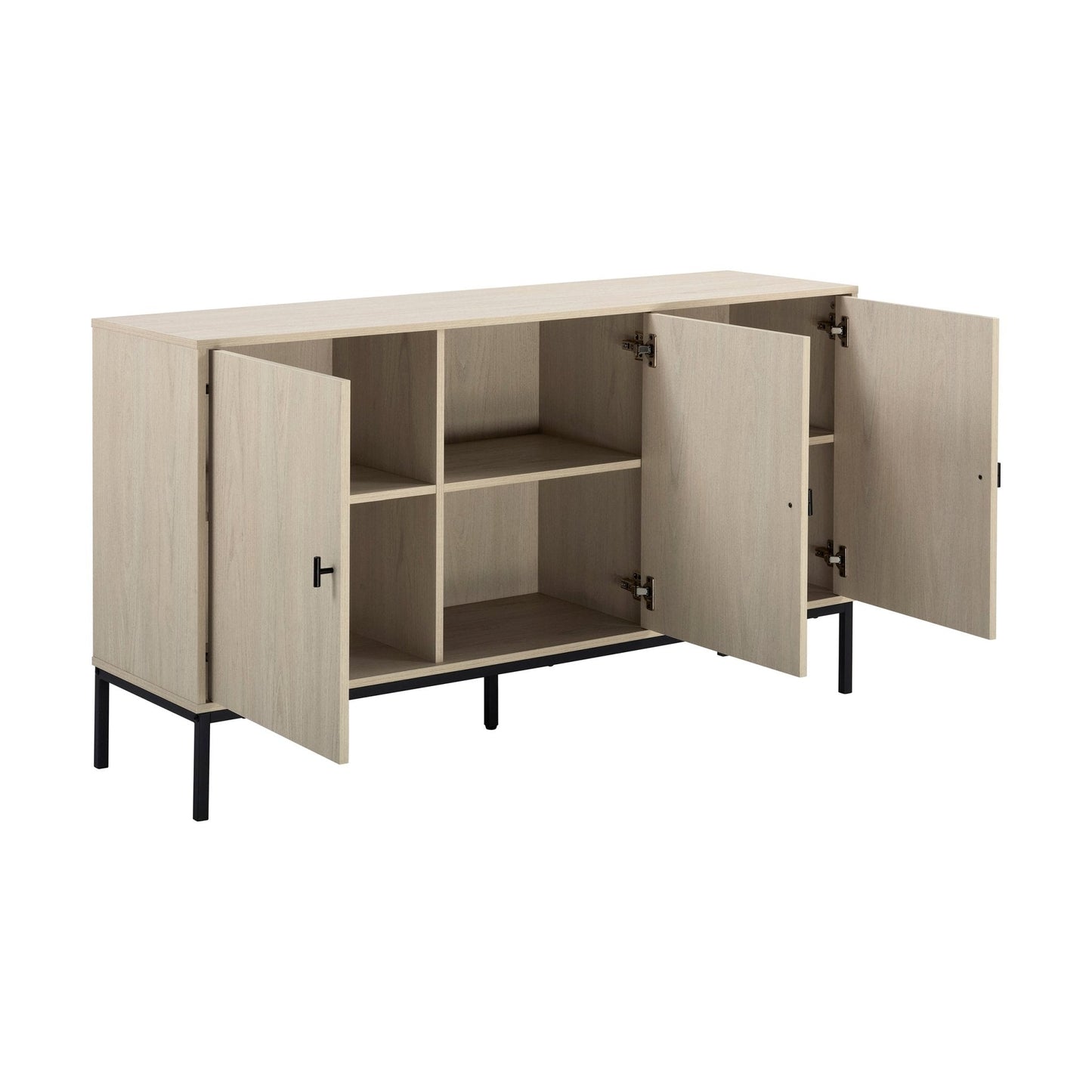 DUS-CC2-03906 Grade-B Dusk Willow Large Sideboard - Light Wood RRP £160.00
