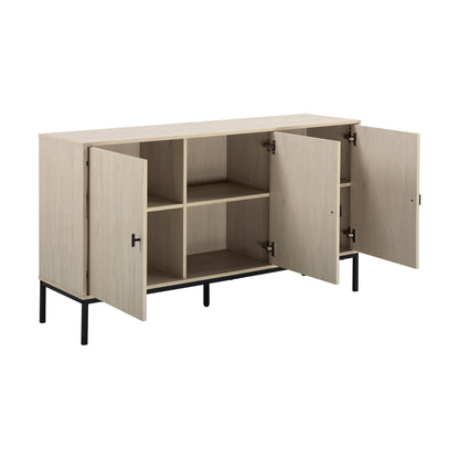 DUS-CC2-03906 Grade-B Dusk Willow Large Sideboard - Light Wood RRP £160.00