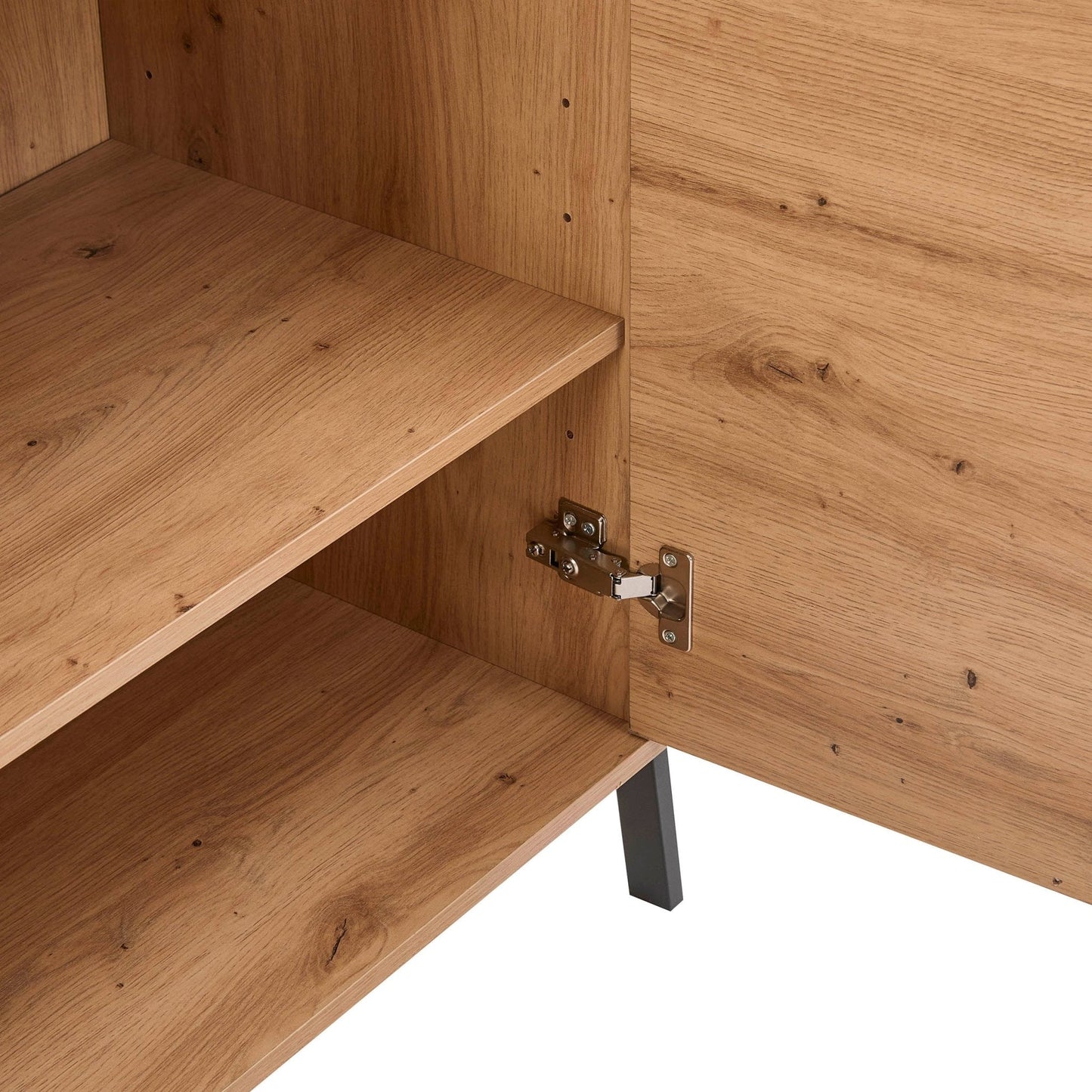 DUS-GOL-03828 Grade-B Dusk Willow Shoe Storage Bench - Oak Effect RRP £45