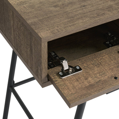 DUS-GOL-06728 Grade-B Dusk Willow Storage Dressing Table Console - Mango Wood RRP £107