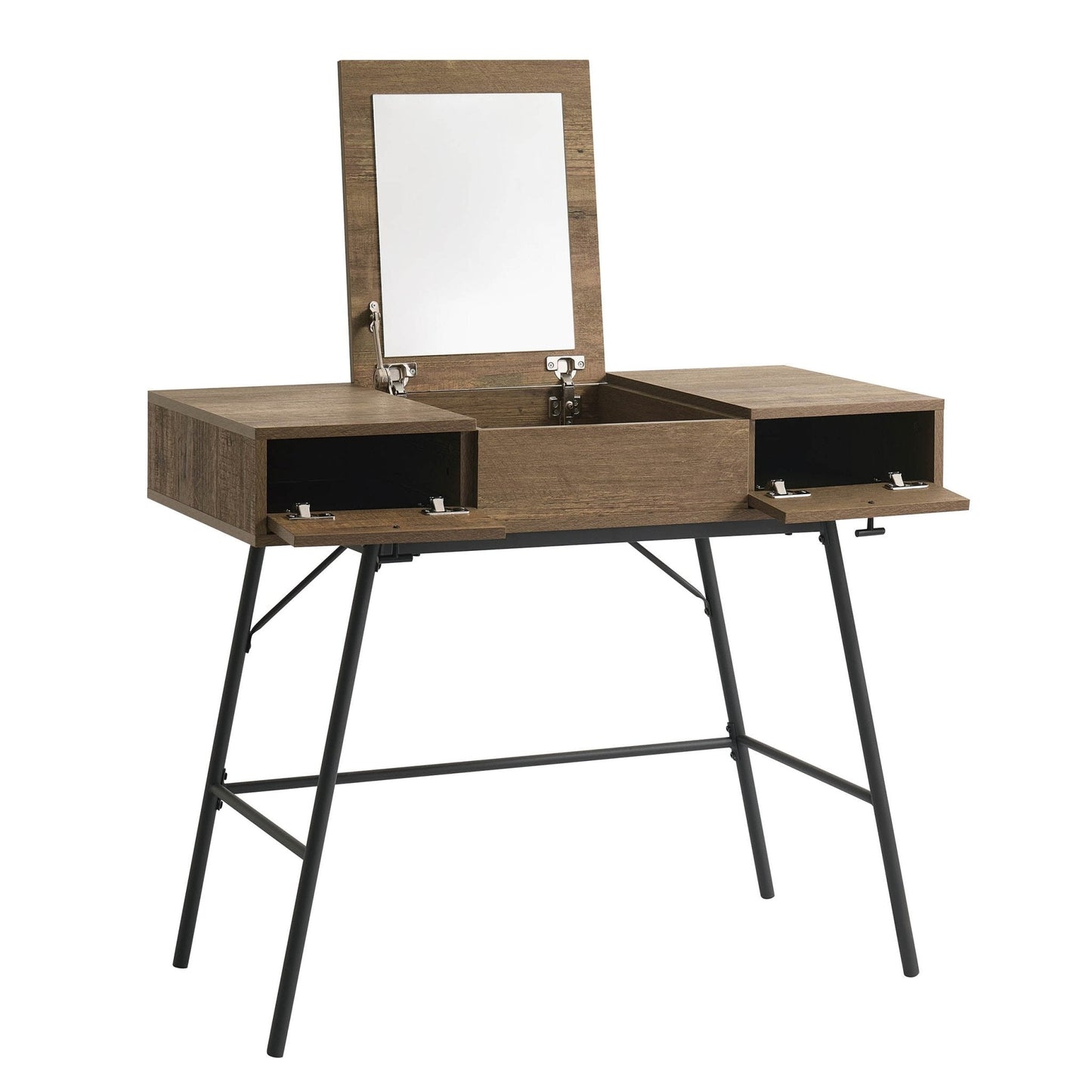 DUS-GOL-06728 Grade-B Dusk Willow Storage Dressing Table Console - Mango Wood RRP £107
