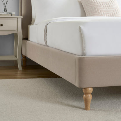 DUS-CC2-04266 Grade-B Dusk Wiltshire Double Bed Frame - Stone RRP £329.00