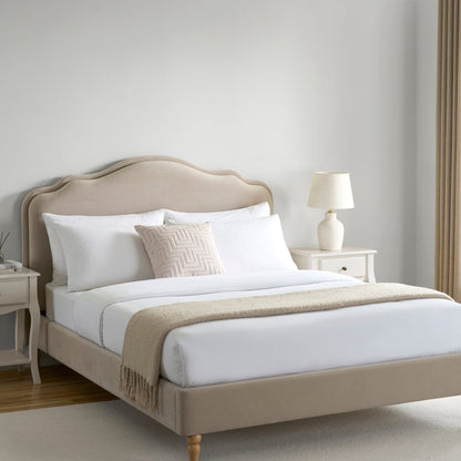 DUS-CC2-04266 Grade-B Dusk Wiltshire Double Bed Frame - Stone RRP £329.00