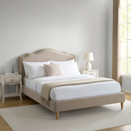 DUS-CC2-04266 Grade-B Dusk Wiltshire Double Bed Frame - Stone RRP £329.00