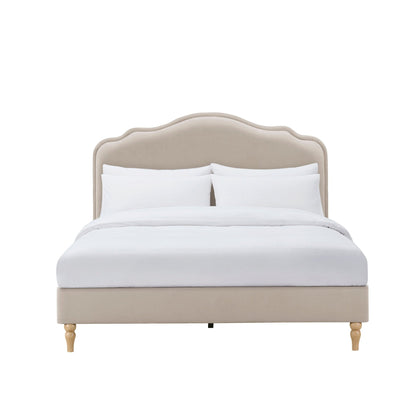 DUS-CC2-04266 Grade-B Dusk Wiltshire Double Bed Frame - Stone RRP £329.00