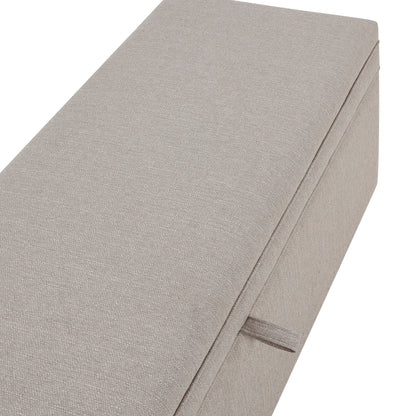 DUS-CC2-04836 Grade-B Dusk Windermere Storage Ottoman - Stone Grey RRP £179.00