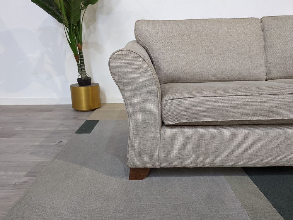 MAS-APM-08992 Grade-C2 Marks & Spencer Abbey Large 3 Seater Sofa in Mushroom Navora Texture RRP £1199