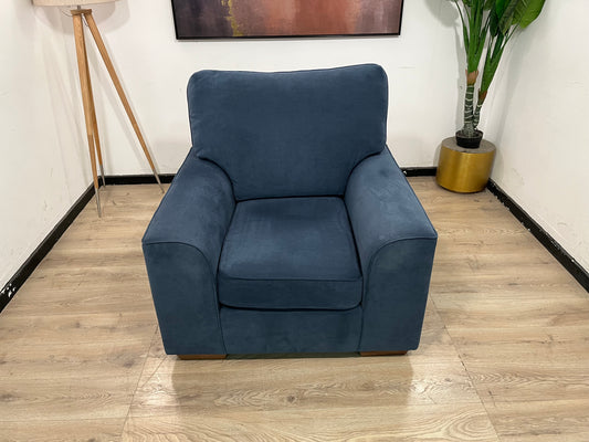 MAS-APM-06153 Grade-B Marks & Spencer Nantucket Armchair in Navy Aquaclean Chenille RRP £599