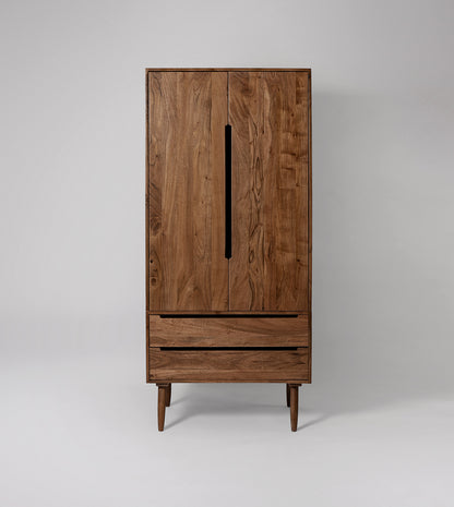 SWO-CC2-00316 Grade-BER Swoon Swoon Southwark Two Door Wardrobe in Acacia RRP £1129.00