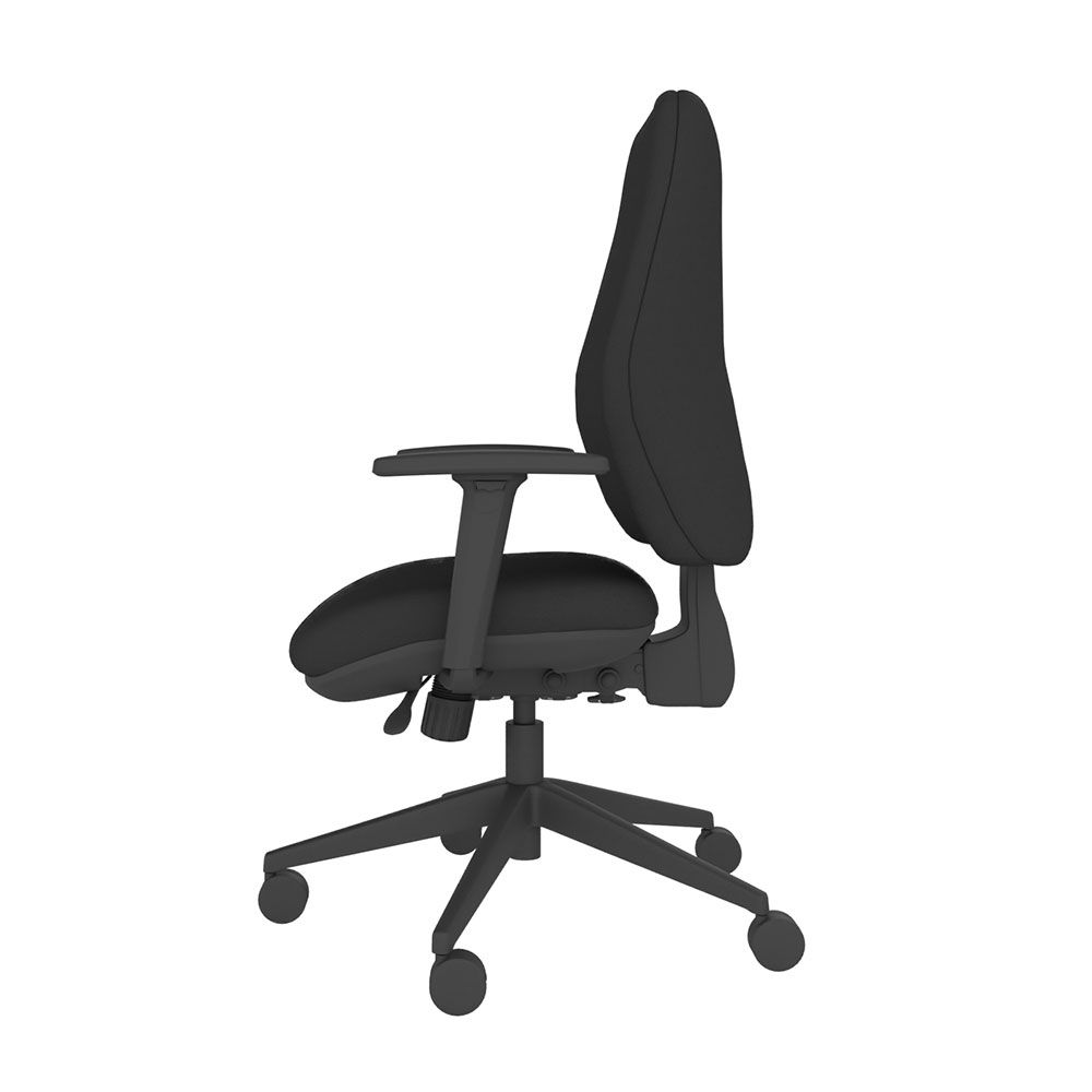 POS-CC2-00020 Grade-B Posturite Positiv U600 Tall Back Ergonomic Desk Chair Independent Mech - Black RRP £702.26