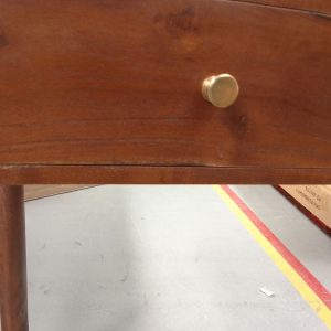 DUS-CC2-04663 Grade-C1 Dusk Avery Acacia Wood Dressing Table Console - Walnut RRP £249.00