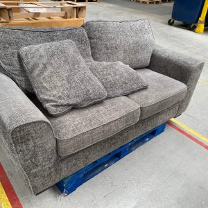 CCG-TRA-00137 Grade-C2 Oak Furnitureland Melbourne 2 Seater Sofa in Enzo Slate Fabric RRP £1079.99