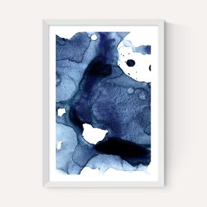 EAS-CCG-00071 Grade-C0 East End Prints Ink by Sisi and Seb 30x40 White Framed Art Print RRP £60.00