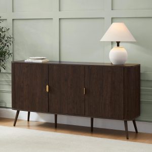 DUS-CC2-03978 Grade-B Dusk Hattie 3 Door Sideboard - Walnut RRP £279.00