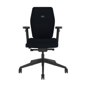POS-CC2-00319 Grade-BER Posturite Positiv Plus Medium Back Ergonomic Desk Chair with Arms and without Neckrest - Black RRP £1285.20