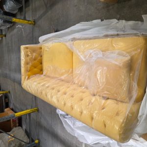 Sofa Upholstery CCG-TRA-00082 Grade-DOA RHF 3st Arm in Yellow RRP £225.00