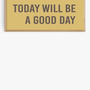 EAS-CCG-00073 Grade-C0 East End Prints Today Will Be A Good Day by Violet Studio 40x100 Oak Framed Art Print RRP £160.00