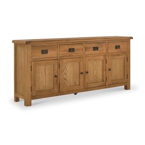 ROS-OUT-01307 Grade-C3 Roseland Furniture Zelah Oak Extra Large Sideboard RRP £629.95