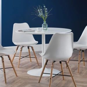 FIK-NEW-00039 Grade-C0 Fika Interiors Habitat Lance Dining Table White RRP £175.00